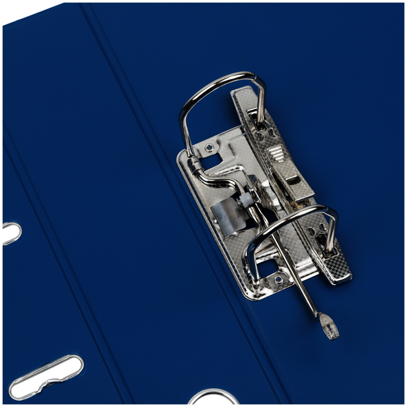 Папка с арочным механизмом OfficeSpace (А4, 70мм, картон/пвх) с карманом на корешке, синяя (340065), 20шт.