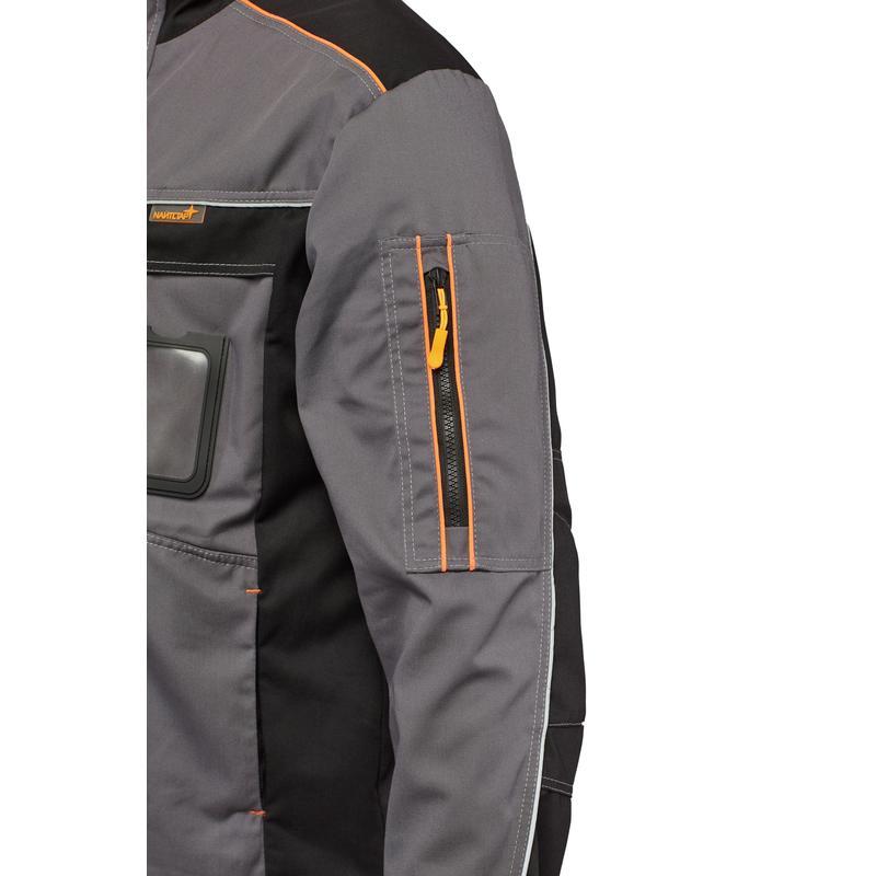 Куртка летняя мужская Nайтстар Алькор, серая/черная (размер 48-50, рост 182-188)