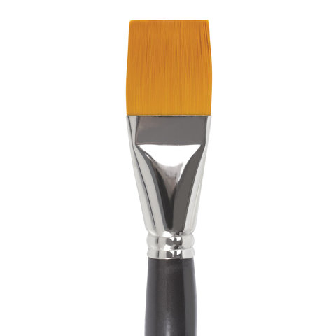 Кисть художественная Brauberg Art Classic, синтетика жесткая, плоская, №36, длинная ручка