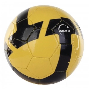 Мяч футбольный Start Up E5125, черный/желтый