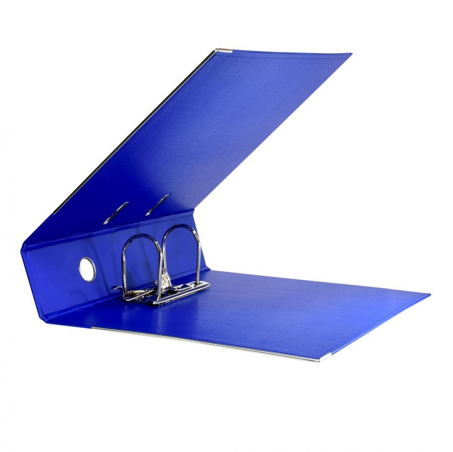 Папка с арочным механизмом inФОРМАТ (75мм, А4, картон/двухстороннее покрытие пвх) синяя, 10шт.