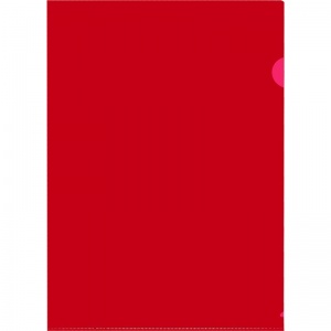 Папка-уголок Attache (А4, 120мкм, жесткий пластик) прозрачно-красная, 20шт.