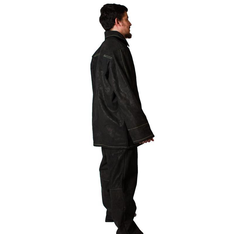 Униформа Костюм сварщика цельноспилковый летний КС30, цвет черный (размер 56-58, рост 182-188)