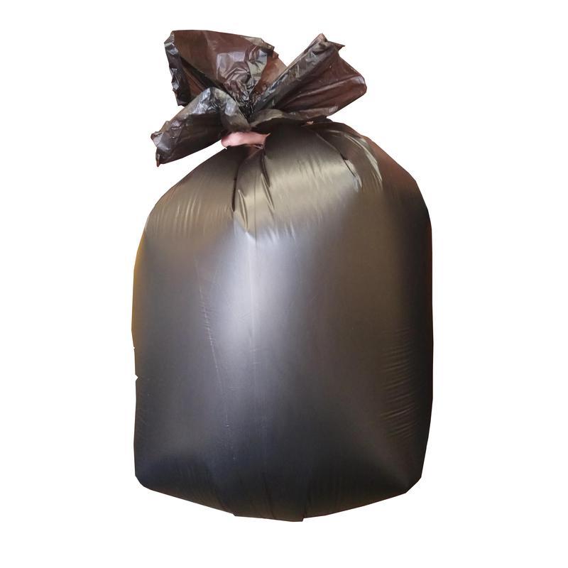 Пакеты для мусора 120л (70х110см, 14мкм, черные) ПНД, 10шт. в рулоне