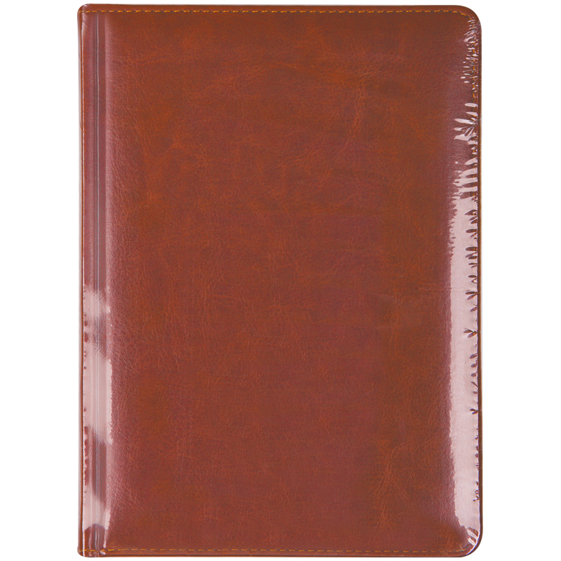 Ежедневник недатированный А5 OfficeSpace Nebraska (136 листов) обложка кожзам, коричневая (En5_12823), 10шт.
