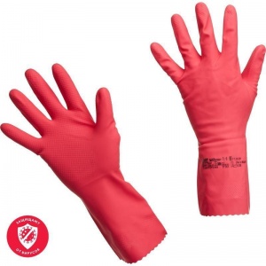 Перчатки латексные Vileda MultiPurpose, красные, размер 10 (XL), 1 пара (102589)