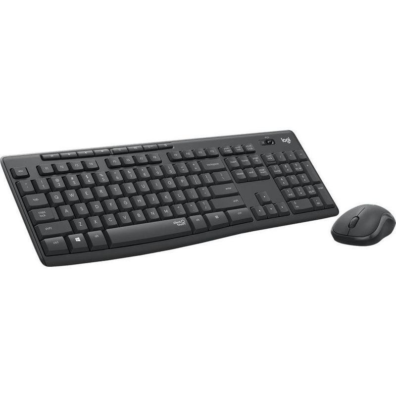 Набор клавиатура+мышь Logitech MK295, беспроводной, USB, черный (920-009807)