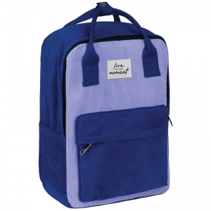 Рюкзак школьный MESHU "Ever violet", 36x27x11см, 1 отделение, 3 кармана, вельвет (MS_43417)