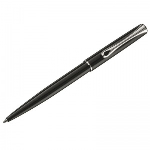 Ручка шариковая Diplomat Traveller black lacquer (1мм, синий цвет чернил, корпус черный) 1шт. (D10424968)