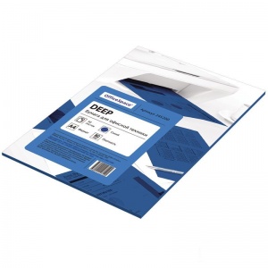 Бумага цветная А4 OfficeSpace медиум синяя, 80 г/кв.м, 50 листов (245200)