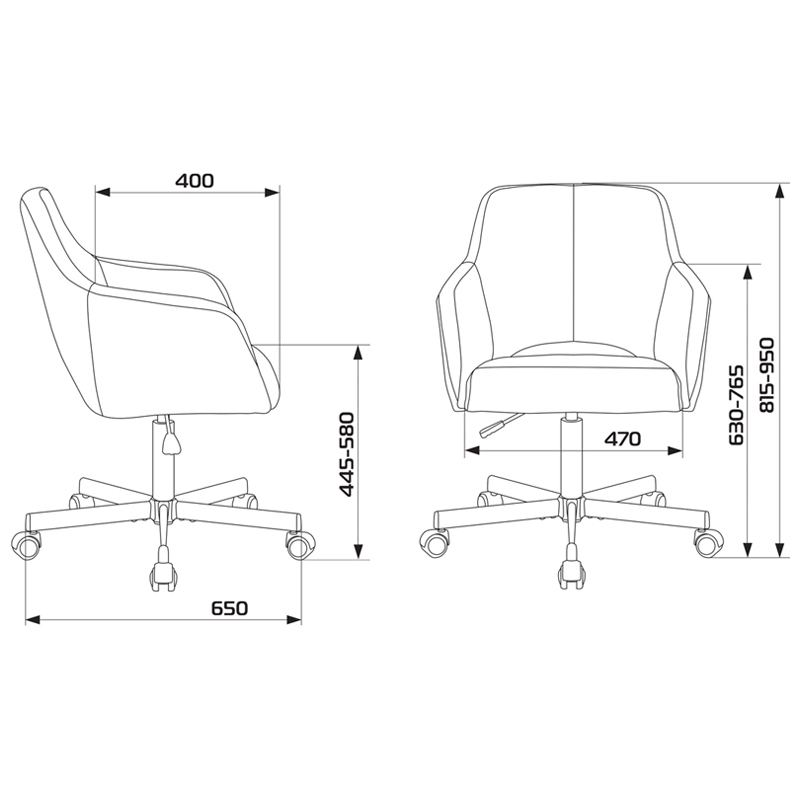 Конференц-кресло Бюрократ CH-380M/402CAPPU, М, ткань миндальная капучино (1430564)