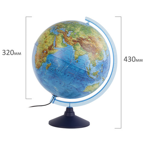 Глобус физико-политический Globen d=320мм, интерактивный с подсветкой (INT13200288)