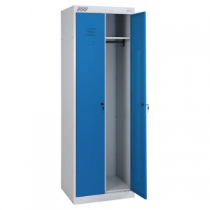 Шкаф для одежды металлический ШРК-22-600, двухсекционный, 1850х600х500мм
