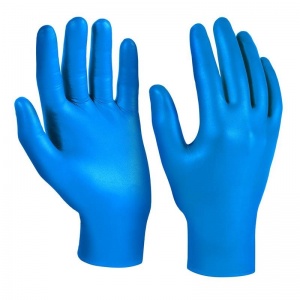 Перчатки одноразовые латексные Manipula Specialist Эксперт DG-043, синие, размер 8 (М), 50 пар в упаковке