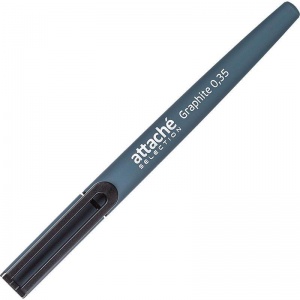 Ручка гелевая Attache Selection Graphite (0.35мм, синий) 1шт.