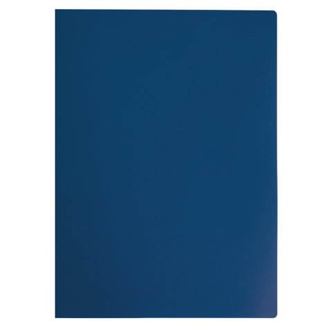 Папка на 4-х кольцах Staff (А4, корешок 25мм, до 170л.) синяя (225724), 7шт.