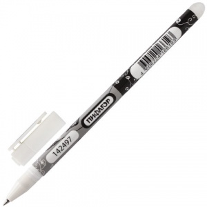 Ручка гелевая стираемая Пифагор (0.5мм, черная) 1шт. (100)