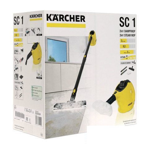 Пароочиститель Karcher SC 1, 1200Вт, желтый (1.516-300.0)