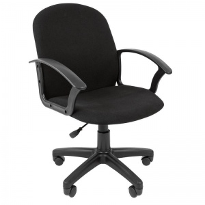 Кресло офисное Стандарт СТ-81 PL, ткань С-3 черная, пластик (7033362)