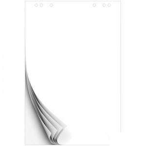Блок бумаги для флипчарта OfficeSpace (675x980мм, 80г/м2, белый, 10 листов (257320)