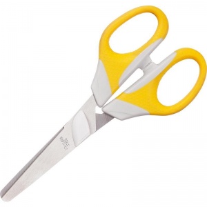 Ножницы Attache Ergo&Soft 140мм, симметричные прорезин. ручки, тупоконечные