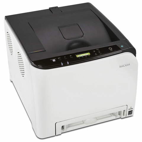 Принтер лазерный цветной Ricoh SP C261DNw, А4, WiFi, NFC, сетевая карта (408236)