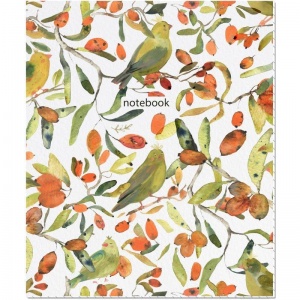 Бизнес-тетрадь А5 Attache Selection Принты Птицы, 48 листов, разноцветная, клетка, на скрепке, 40шт.