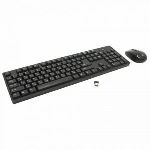 Набор клавиатура+мышь Defender C-915, беспроводной, USB, черный (45915)