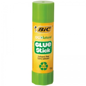 Клей-карандаш BIC Ecolutions, 15г, с яблочным запахом (934013)