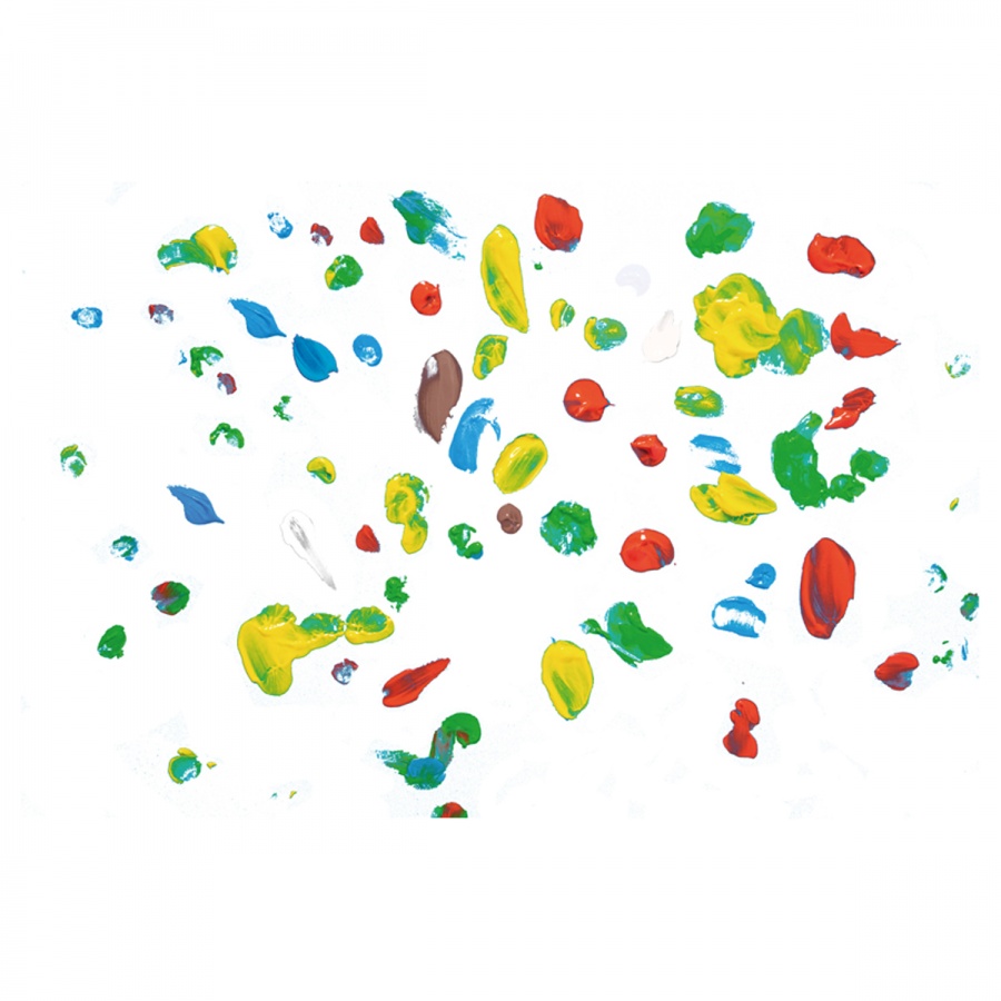 Краски пальчиковые 6 цветов Jovi, по 35мл, картонная упаковка (540B)