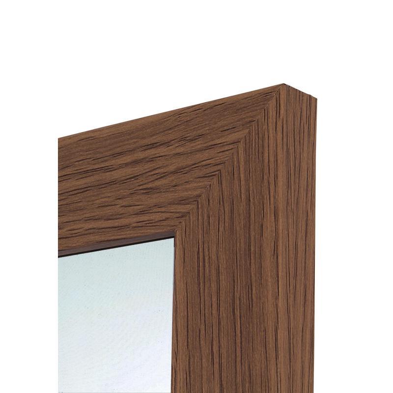 Зеркало настенное в раме МДФ (коричневое) 350х125мм