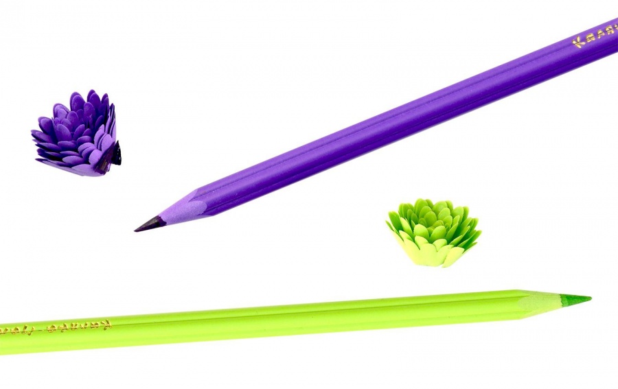 Карандаши цветные 12 цветов Каляка-Маляка Цветочки (d=3мм, фигурной формы с точилкой, пластик) (КПКМ12-Ц)