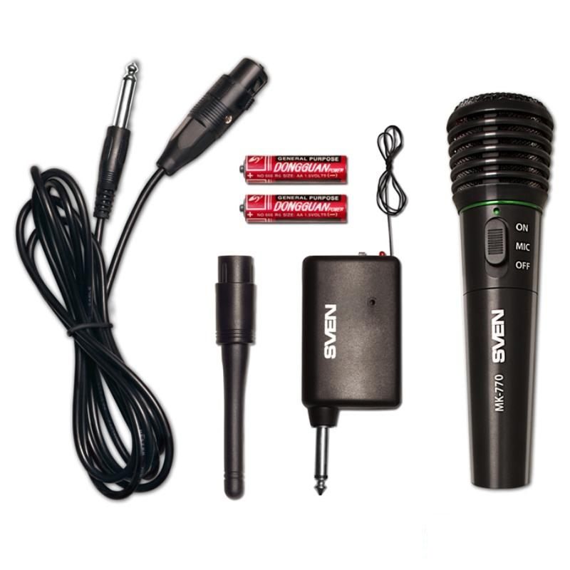 Микрофон Sven MK-770 беспроводной, черный (SV-014834)