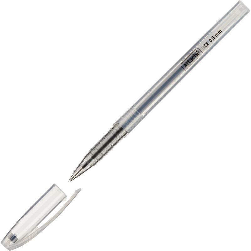 Ручка гелевая Attache Ice (0.5мм, черный) 1шт.