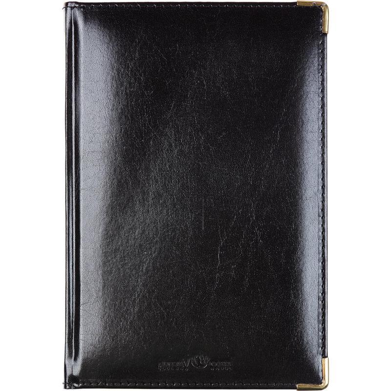 Ежедневник полудатированный А5 Bruno Visconti Imperium (208 листов) обложка кожа, черная, срез золотистый (3-023/120)