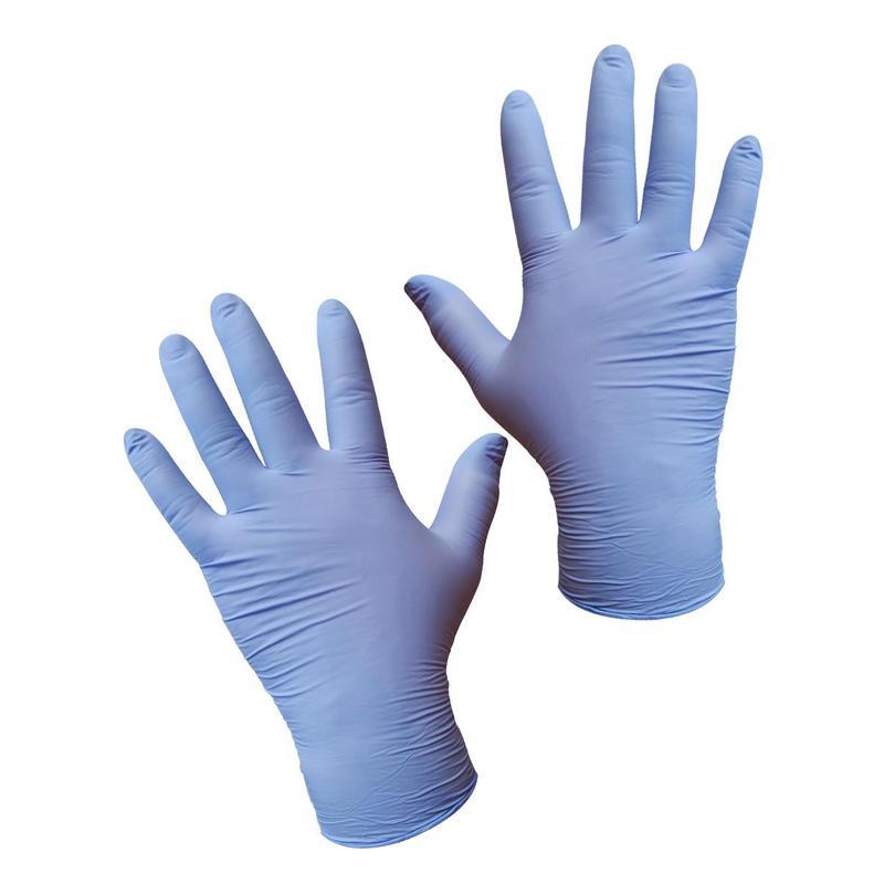 Перчатки одноразовые нитриловые Hongray, нестерильные, неопудренные, размер S (6.5-7), фиолетовые, 50 пар