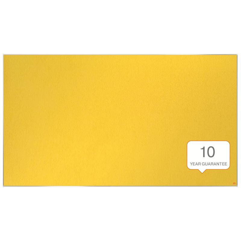 Доска текстильная фетровая Nobo Impression Pro (188x106см, алюминиевая рамка, желтая)
