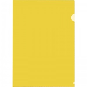 Папка-уголок Attache (А4, 180мкм, жесткий пластик) прозрачно-желтая, 10шт.