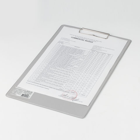 Доска-планшет Brauberg Comfort (А4, до 50 листов, картон/пвх) серый (222661)