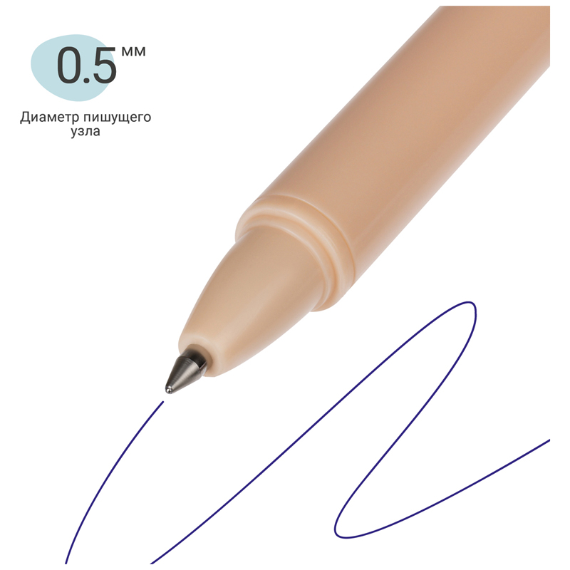 Ручка гелевая стираемая автоматическая MESHU &quot;Fuzzies&quot; (0.5мм, синяя, с топпером) 36шт. (MS_60911)