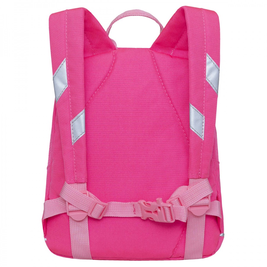 Рюкзак детский Grizzly, 25x30x14см, 1 отделение, 1 карман, мягкая спинка, розовый (RK-281-3/1)