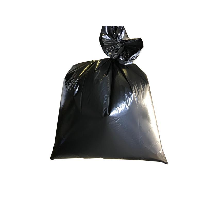 Пакеты для мусора 160л (90х110см, 35мкм, черные) ПВД, 50шт. листовое сложение