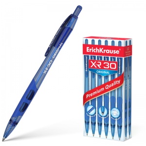 Ручка шариковая автоматическая Erich Krause XR-30 (0.35мм, синий цвет чернил) 12шт. (17721)