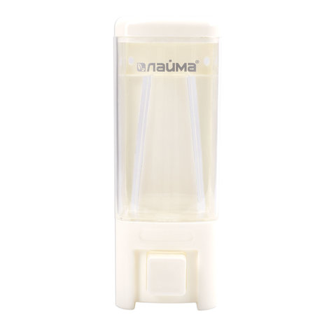 Диспенсер для жидкого мыла Лайма, наливной 480мл, ABS-пластик, белый (605052)