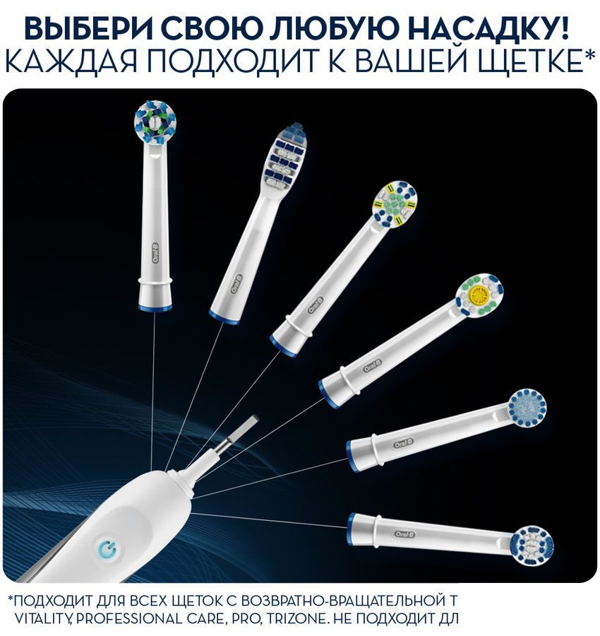 Электрическая зубная щетка Oral-B Vitality 3D White Luxe (84855530)
