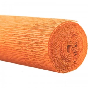 Бумага цветная крепированная Werola, 50x250см, оранжевая, флористическая, в рулоне, 1 лист (170503)