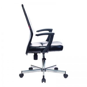 Кресло офисное Easy Chair 224 DSL PPU, кожзам черный, пластик/металл