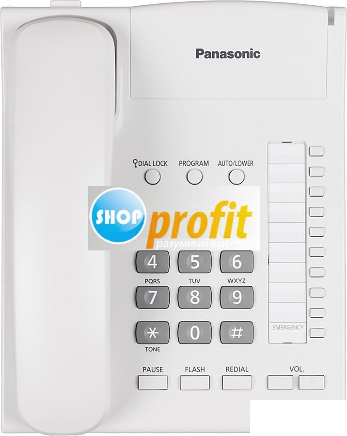 Проводной телефон Panasonic KX-TS2382RUW, белый (KX-TS2382RUW)