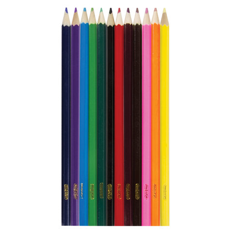 Карандаши цветные 12 цветов Пифагор &quot;Эники-беники&quot; (L=176мм, d=3мм, 6гр) картон (181346)