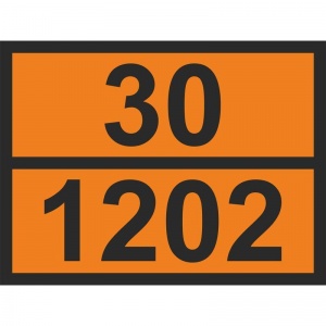 Знак безопасности Технотерра "ООН 30/1202 Дизель О1" (300х400мм, полипропиленовая пленка) 1шт.